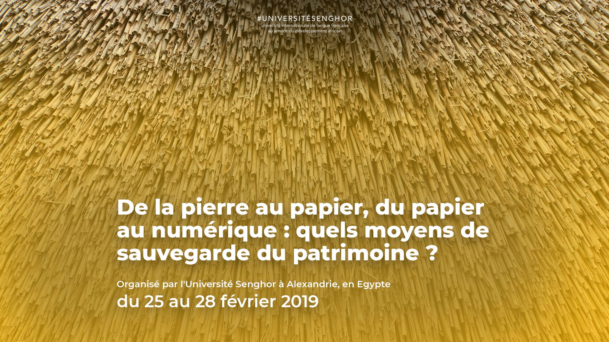 Affiche du colloque « De la pierre au papier, du papier au numérique »