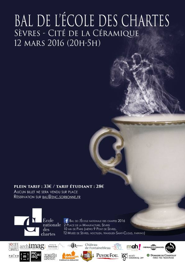 Affiche du bal 2016 de l’École des chartes