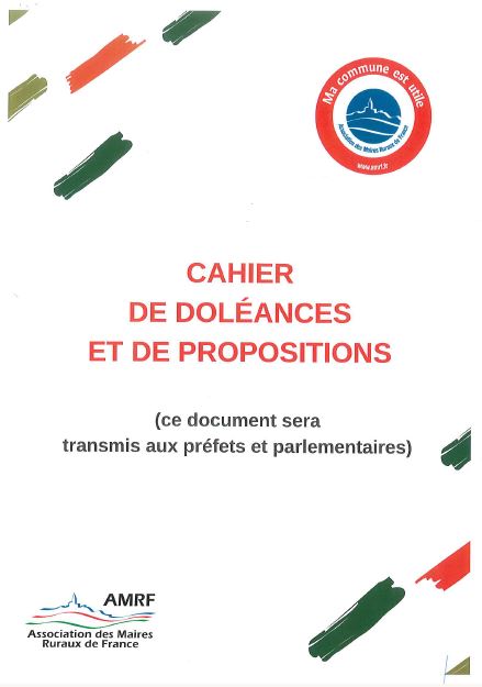 Cahier de doléances et de propositions 