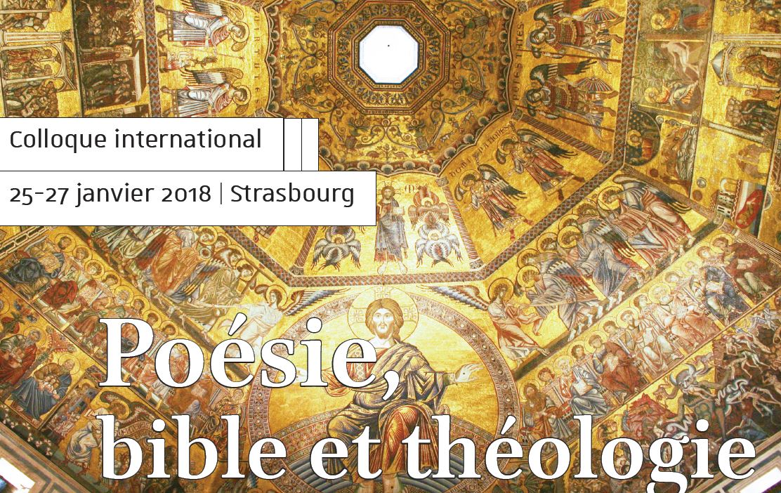 Affiche du colloque « Poésie, bible et théologie de l’Antiquité tardive au Moyen Âge »