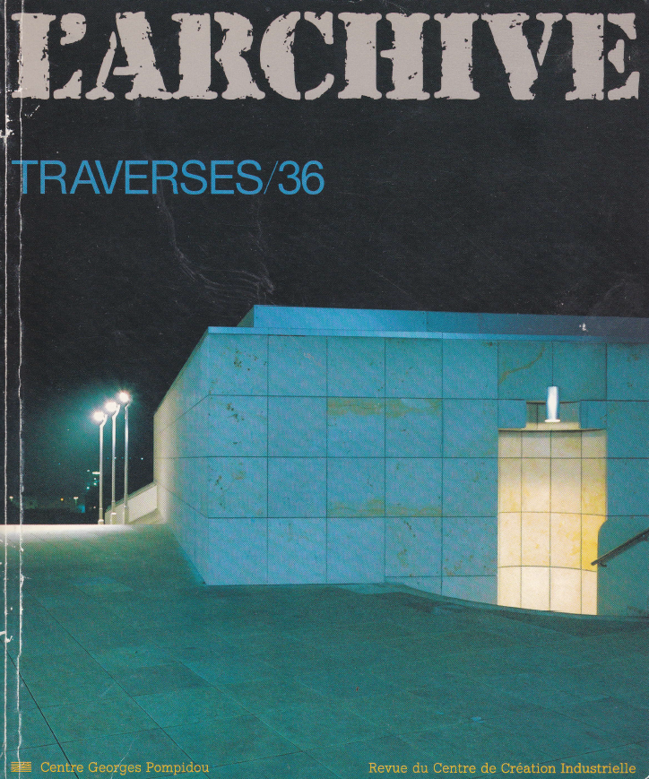 Traverses, n°36, 1986