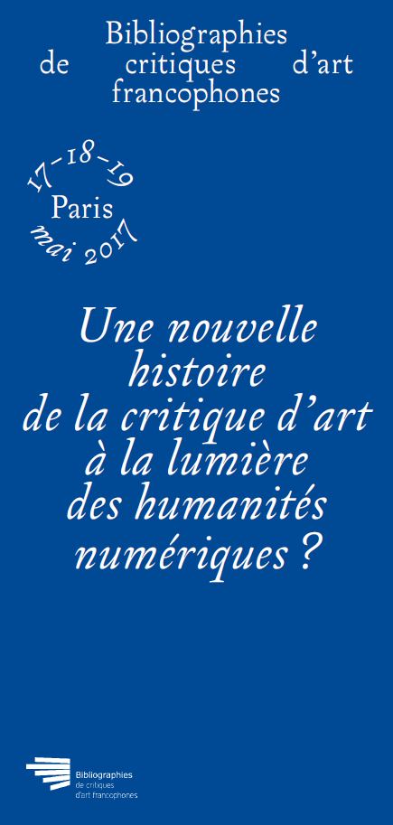 Affiche Bibliographie des critiques d'art francophones