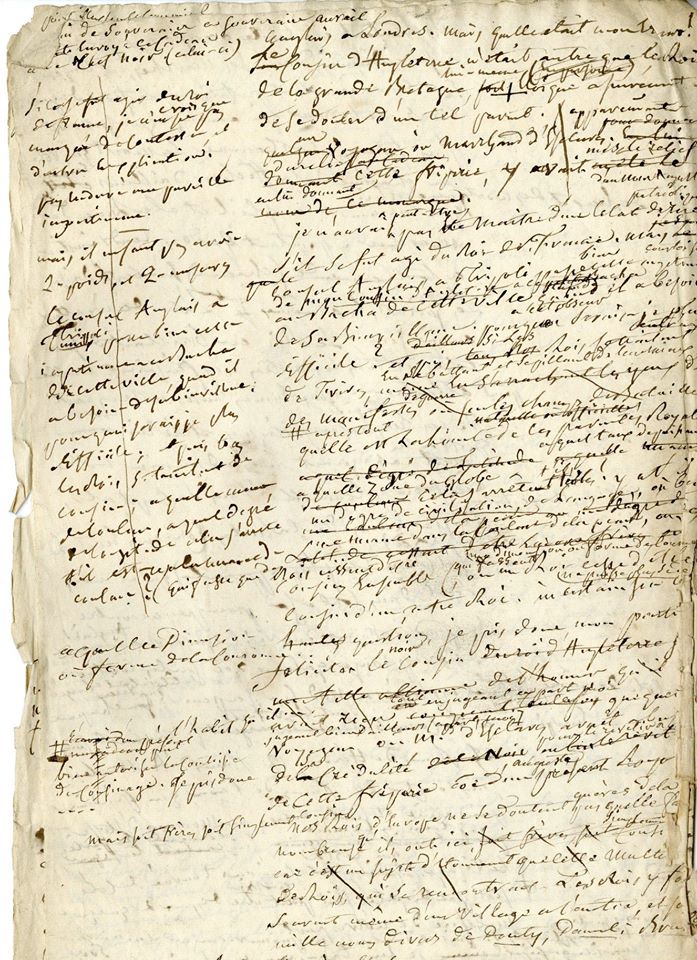 Extrait du manuscrit de L’Empire savant écrit par Pierre-Marie Desmarest