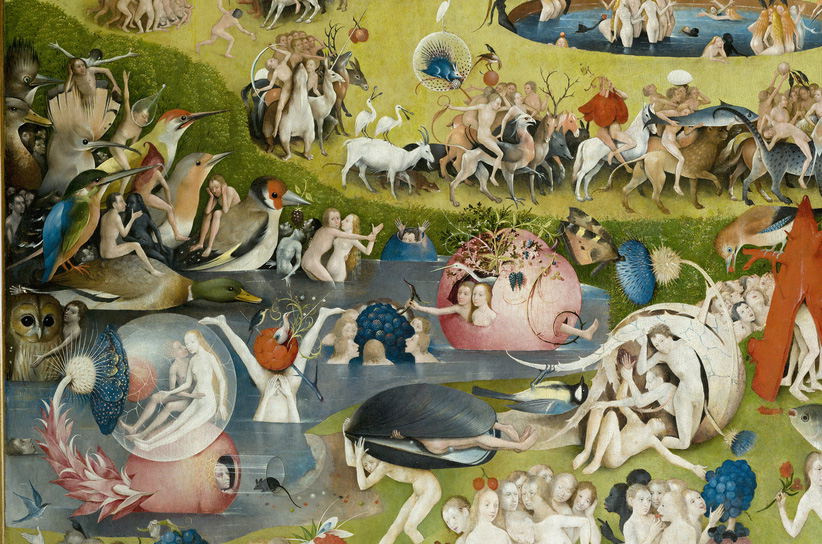 Détail du Jardin des délices de Jérôme Bosch (1503, musée du Prado, Madrid)