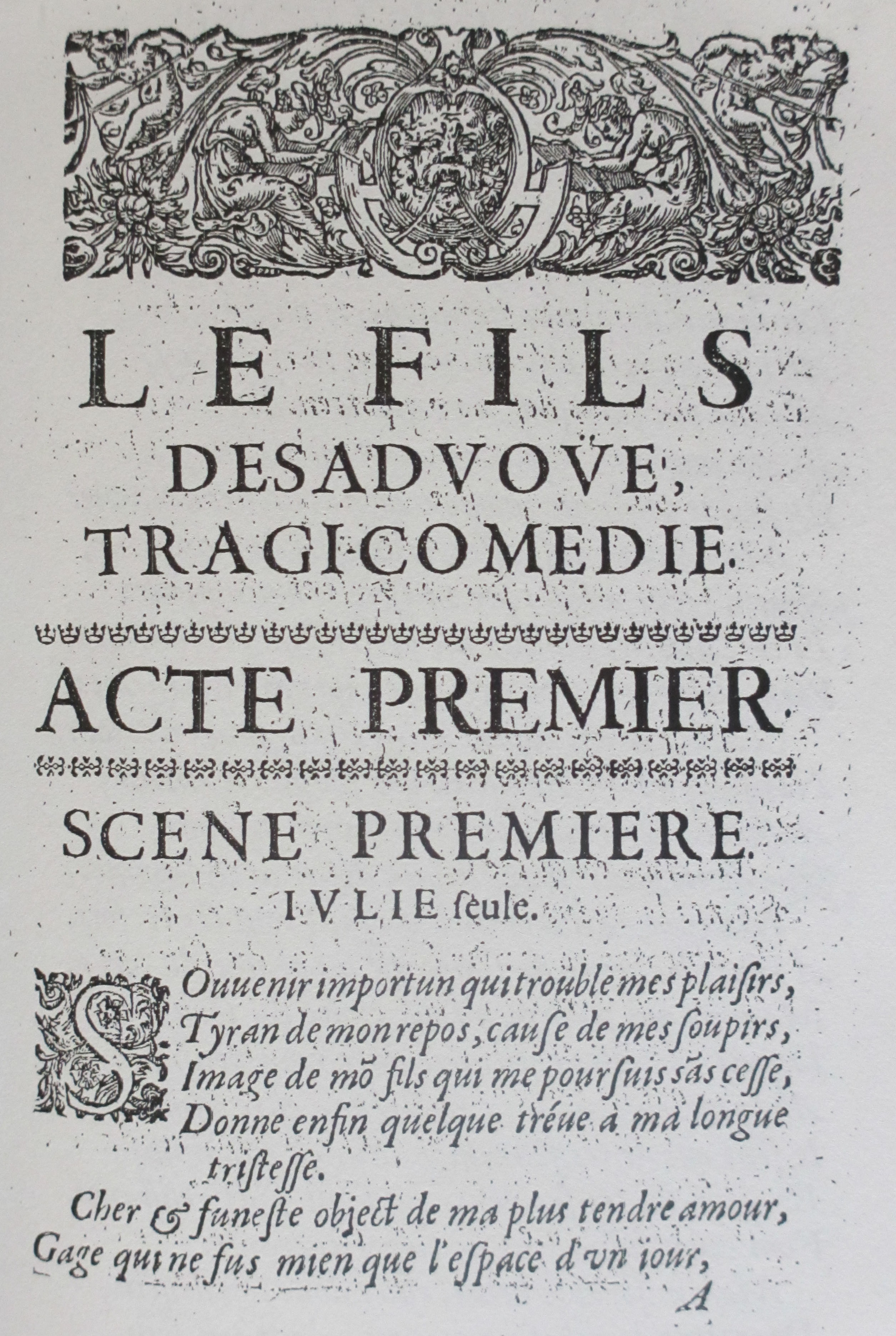 G. Guérin de Bouscal, Le fils desavoué ou le jugement de Théodoric, roi d’Italie, tragicomédie, Paris, 1642