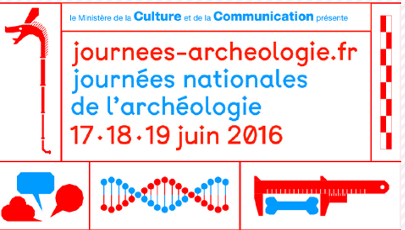 Logo des Journées nationales de l'archéologie 2016