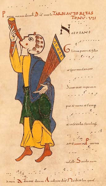 Tropaire de Saint-Martial de Limoges, XIᵉ siècle, neumes aquitains, BnF, Manuscrits latins