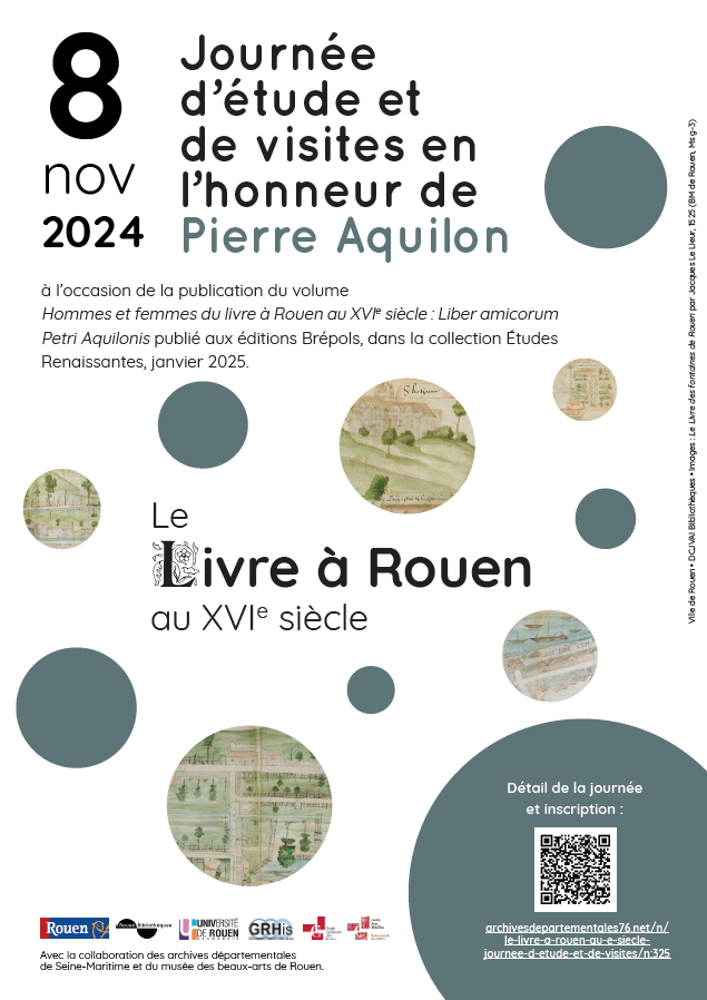 Affiche « Le livre à Rouen au XVIe siècle »