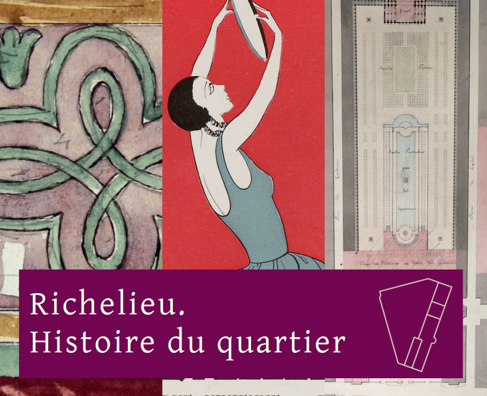 Image décorative : extraits d'œuvres issues de Paris Musées. Montage projet Richelieu