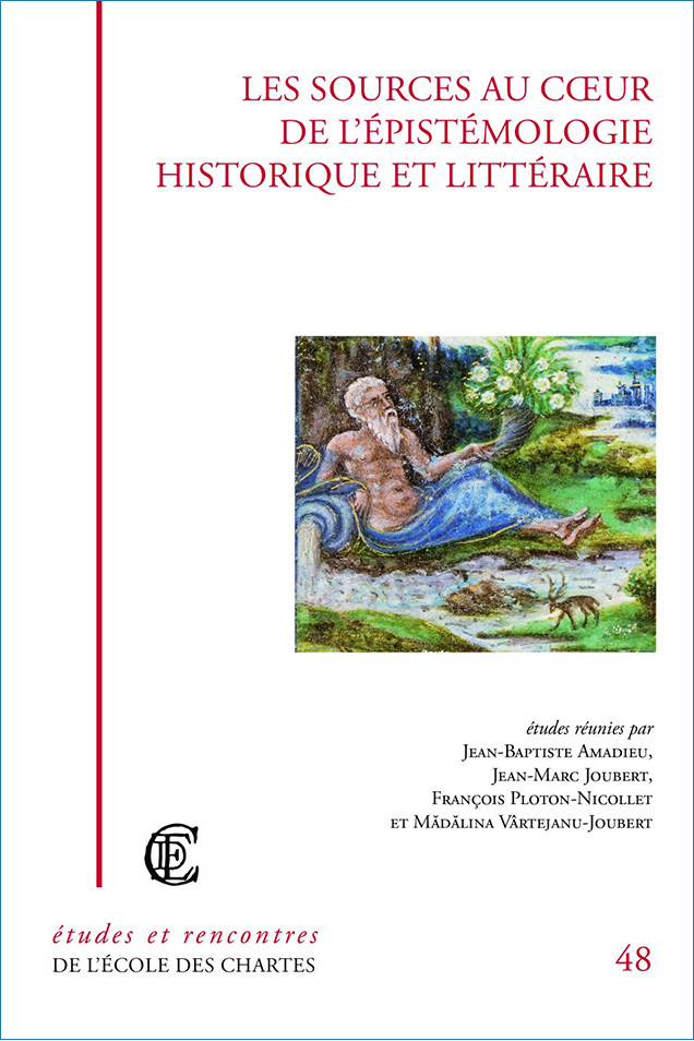 Image décorative : couverture "Les sources au cœur de l'épistémologie historique et littéraire"